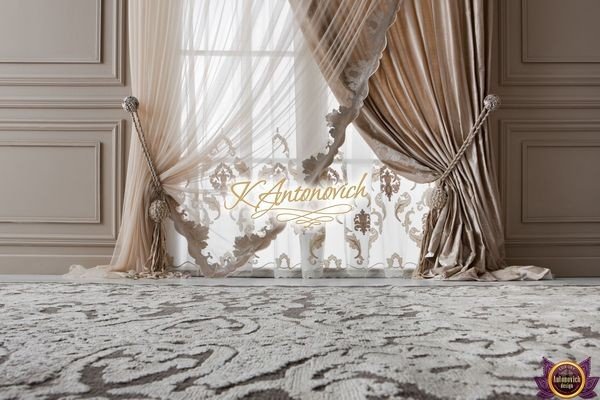 Stunning finished curtains sewn in Dubai