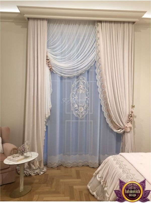 Minimalist bedroom with simple, yet stylish curtains