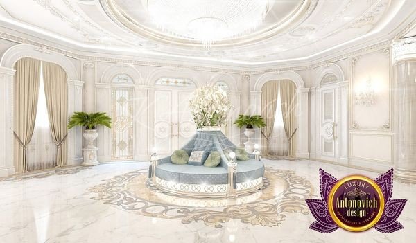 Elegant living room designed by Antonovich Design