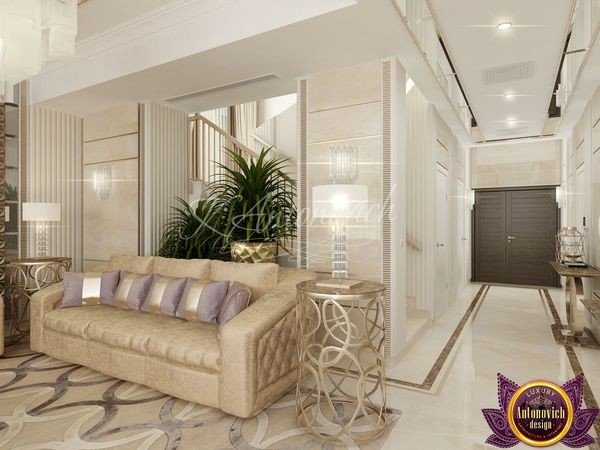 Luxurious bedroom interior in a Dubai apartment