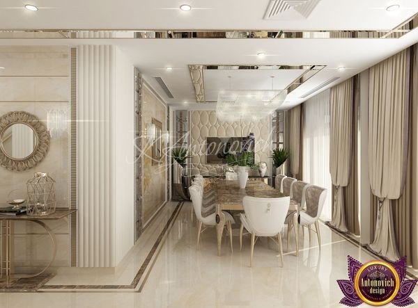 Elegant living room in a Dubai apartment