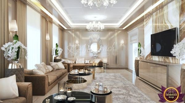 Sophisticated Nairobi living room with luxurious textures and finishes