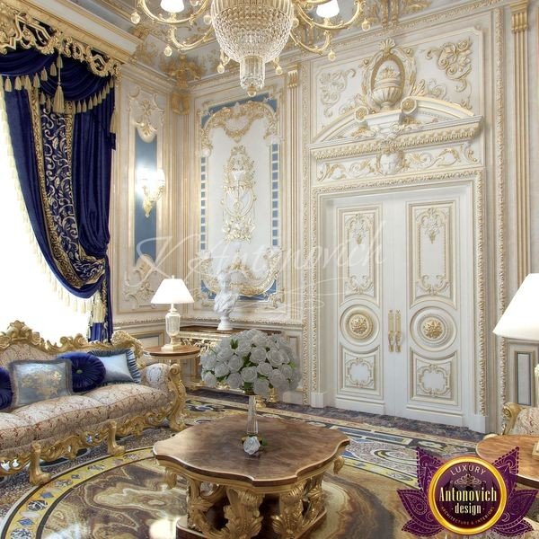Elegant bedroom design with luxurious furniture
