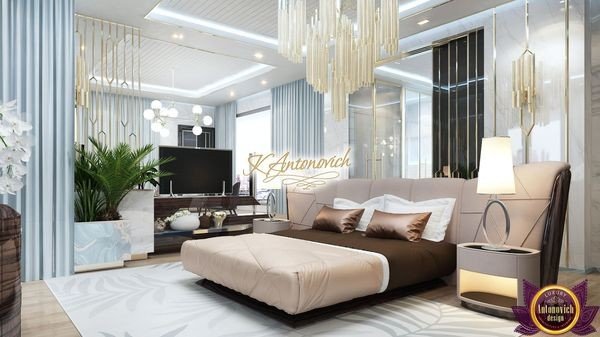 Cozy master bedroom in a two-bedroom home plan