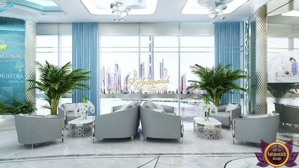 Luxurious living room designed by top UAE interior design company