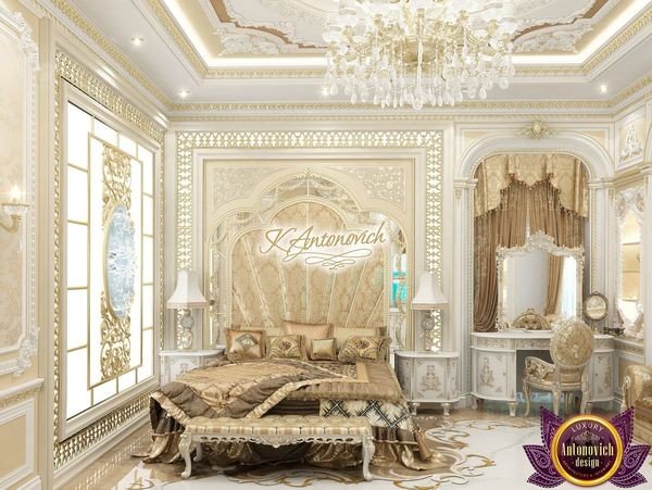 Elegant bedroom interior with classic touches