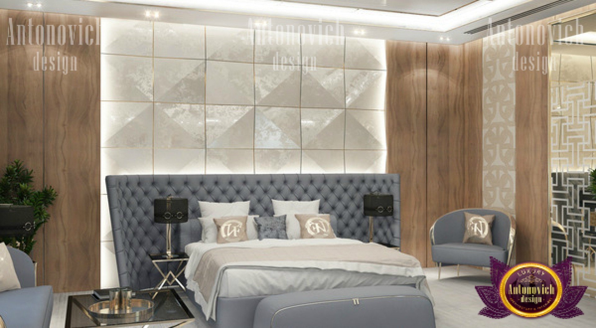 Luxurious Nigerian bedroom with a touch of tradition