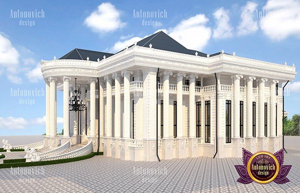 Elegant Nigerian mansion with a grand entrance