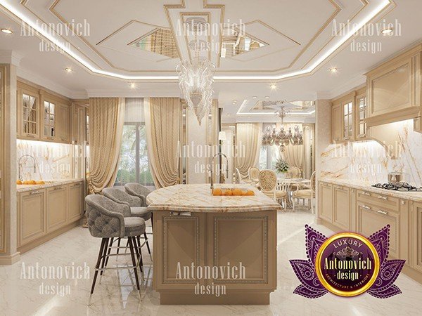 Elegant kitchen with modern design and stylish accessories