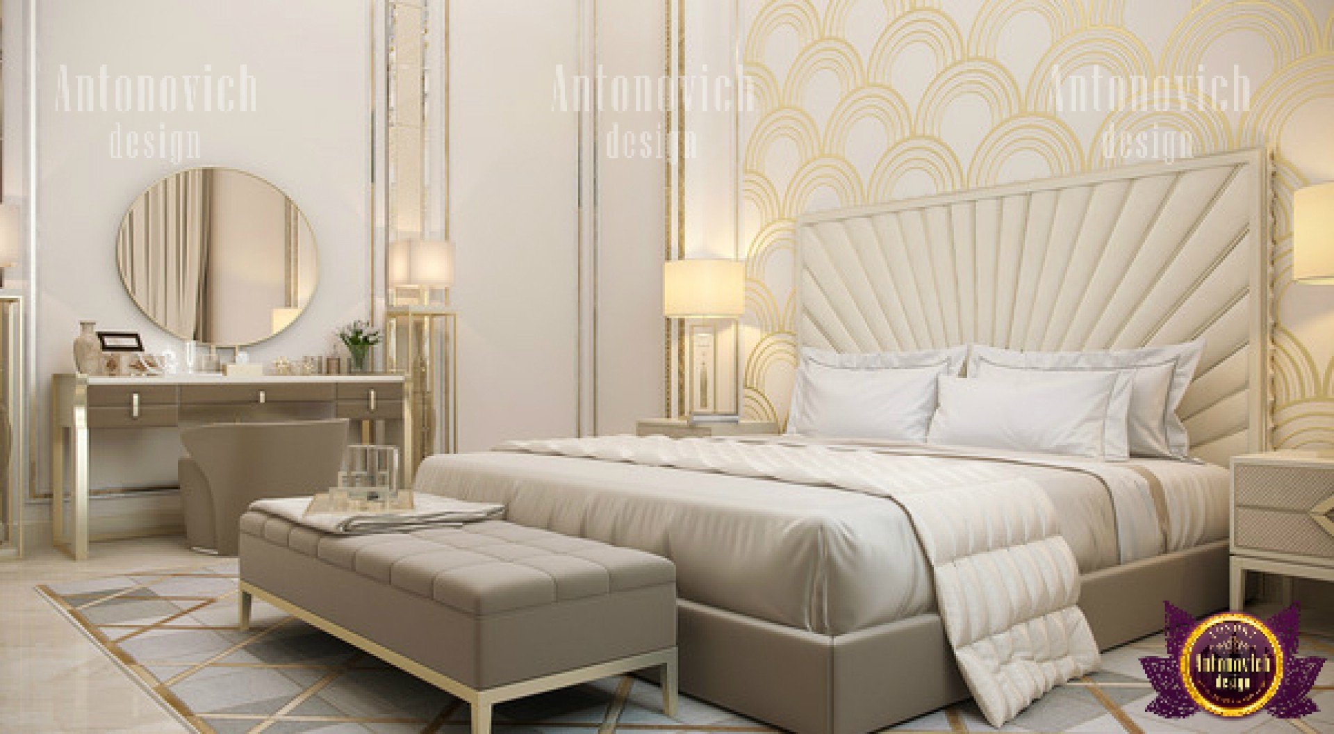 Luxurious Nigerian bedroom with stylish decor