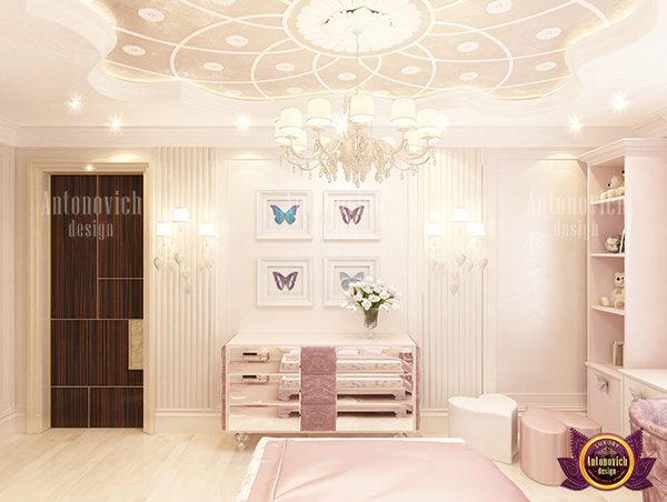 Stunning royal bedroom with intricate wall design