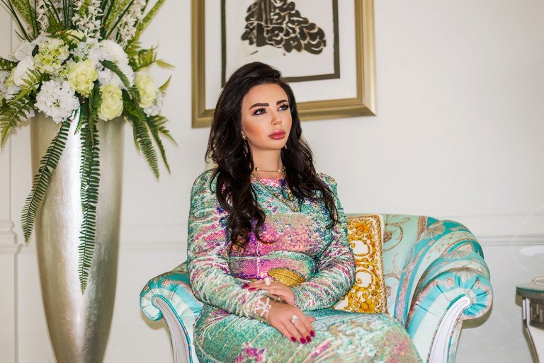 Elegant Arabian-inspired Majlis living room