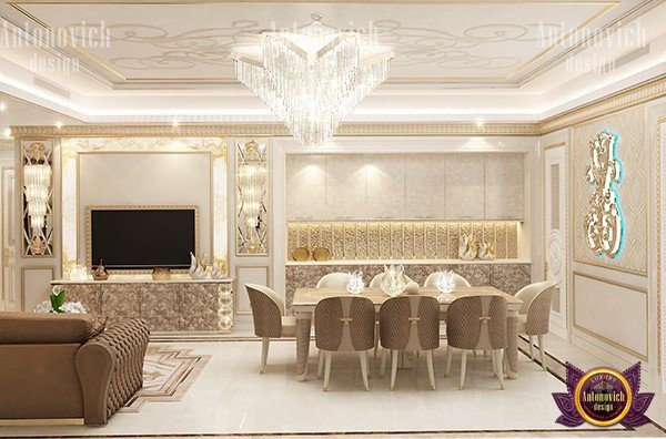 Chic and stylish luxury dining room design