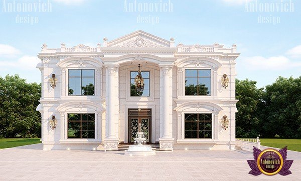 Exquisite palatial exterior featuring intricate details