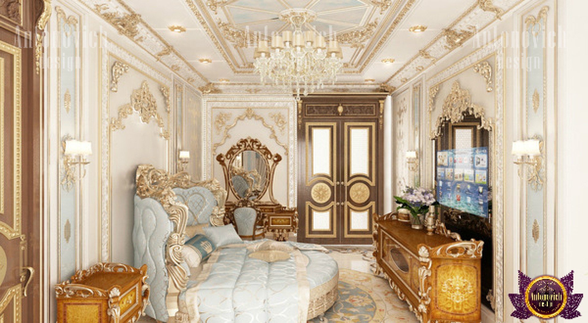 Luxurious UAE bedroom with plush bedding and stylish decor