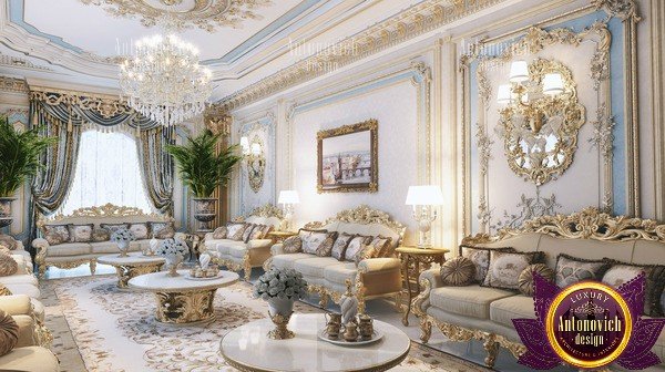 Modern Majlis interior with a touch of classic elegance