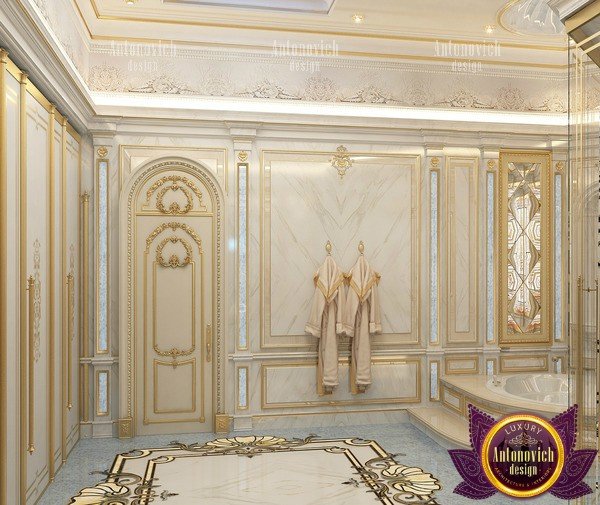 Sleek and stylish master bathroom vanity in Dubai