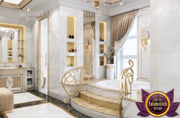 Contemporary UAE bathroom with a unique vanity