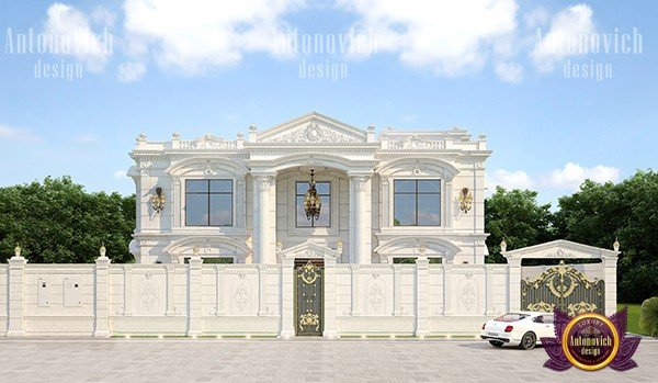 Majestic palace-style facade with towering columns