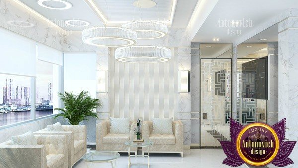 Soothing and calming clinic interior design in Dubai