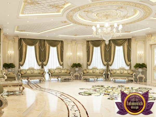 Elegant Nigerian palace bedroom design