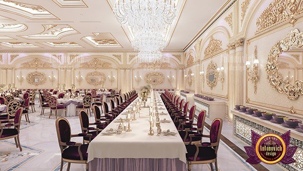 Luxurious wedding reception setup with elegant decor