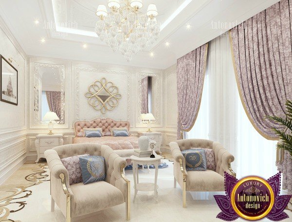 Sophisticated bedroom design with a touch of glamour in Riyadh