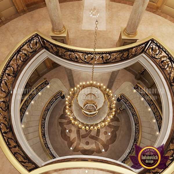Elegant hall with a stunning staircase and plush carpet