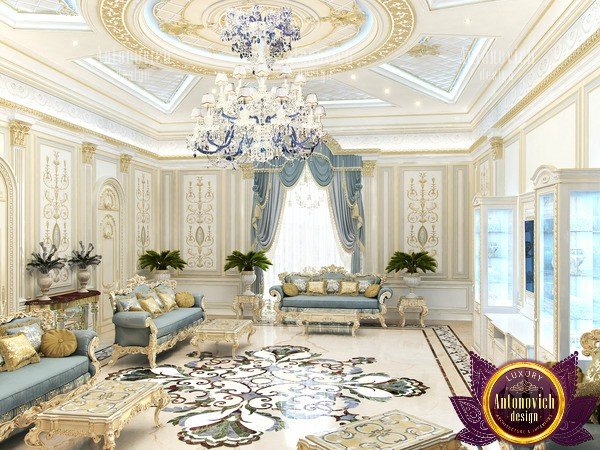 Elegant and modern lounge design in a Dubai penthouse