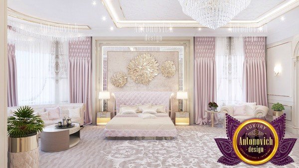 Luxurious master bedroom with stylish decor