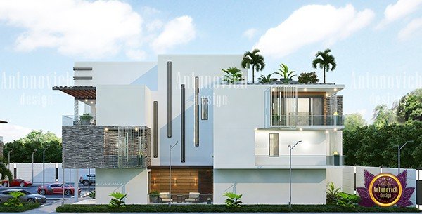 Compact urban home with space-saving exterior design