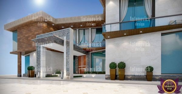 Innovative geometric architecture in contemporary home