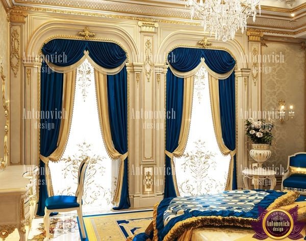 Opulent Nigerian living room with gold accents