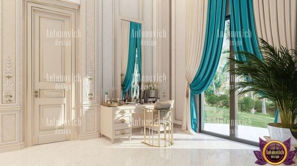 Elegant Miami bedroom with floor-to-ceiling windows
