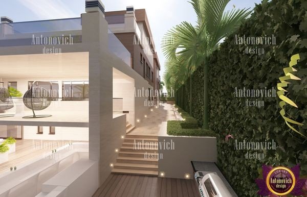 Impressive 3D visualization of a modern Dubai villa
