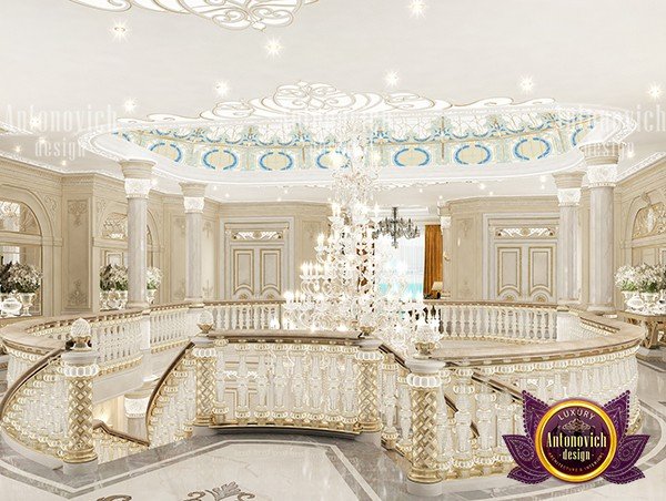 Timeless luxury hall design with classic architectural details