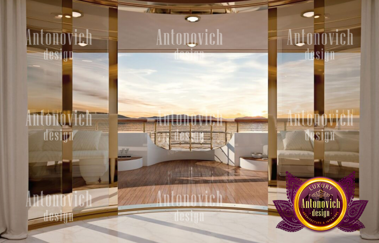 Modern sliding glass door for a stylish Dubai apartment