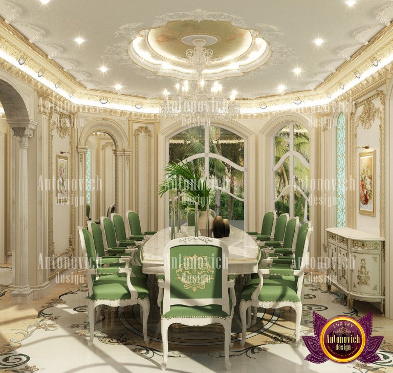 Sophisticated dining room showcasing Bahrain's finest designs