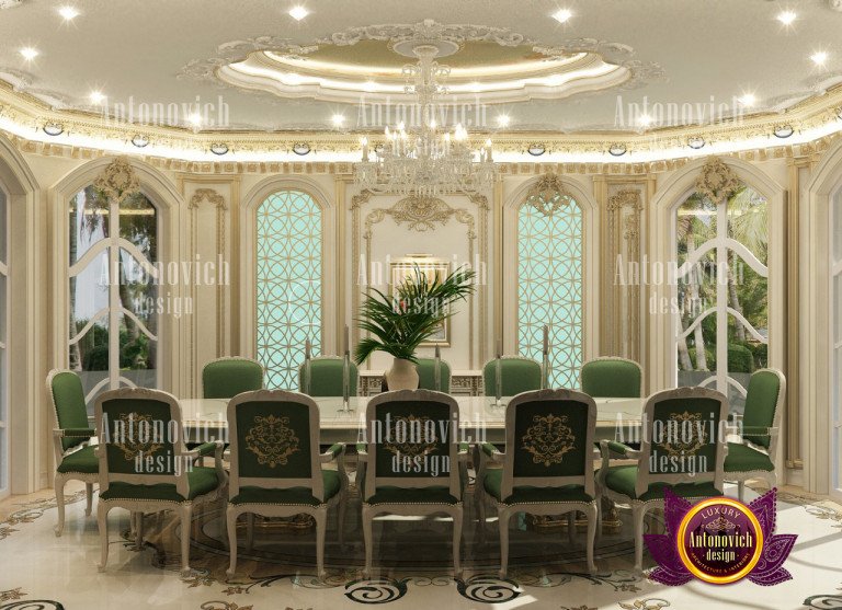 Bahrain luxury dining space featuring lavish furniture