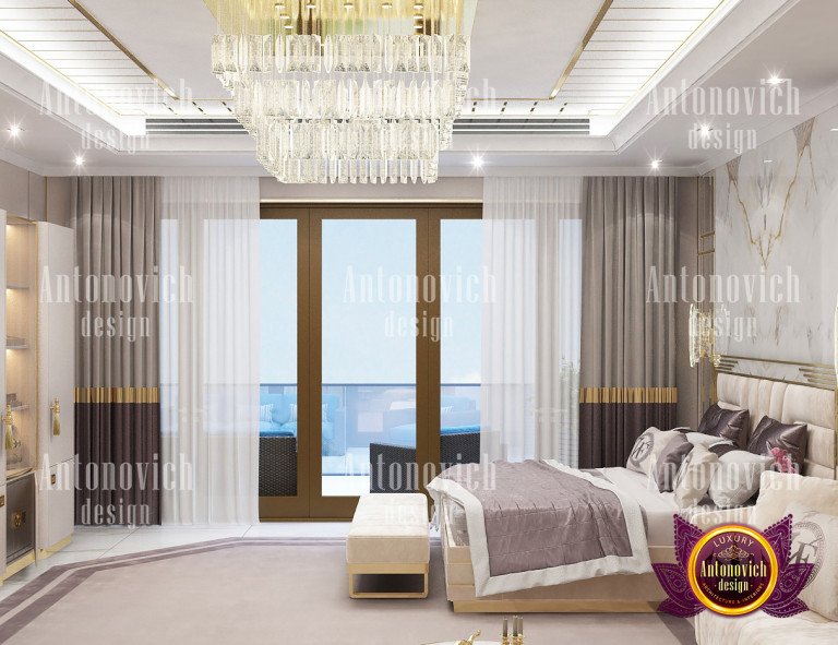 Cozy bedroom with popular 2020 lighting design