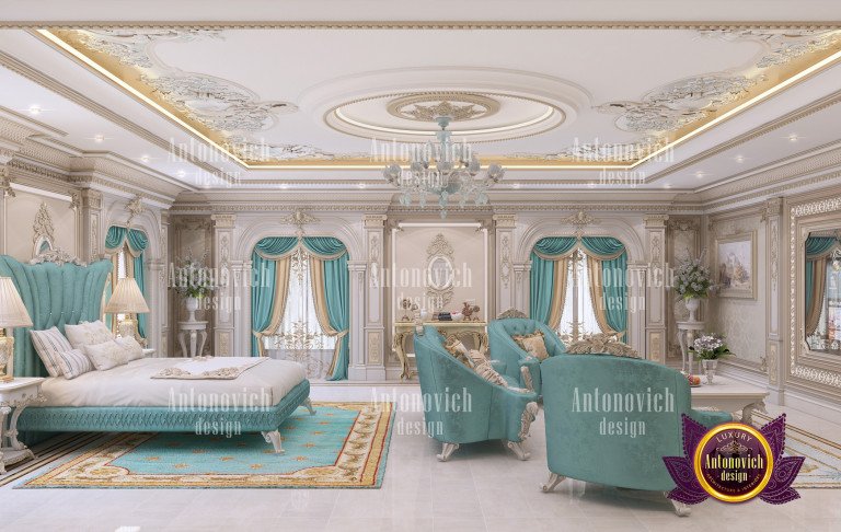 Luxurious bedroom interior in a Bollywood star's residence