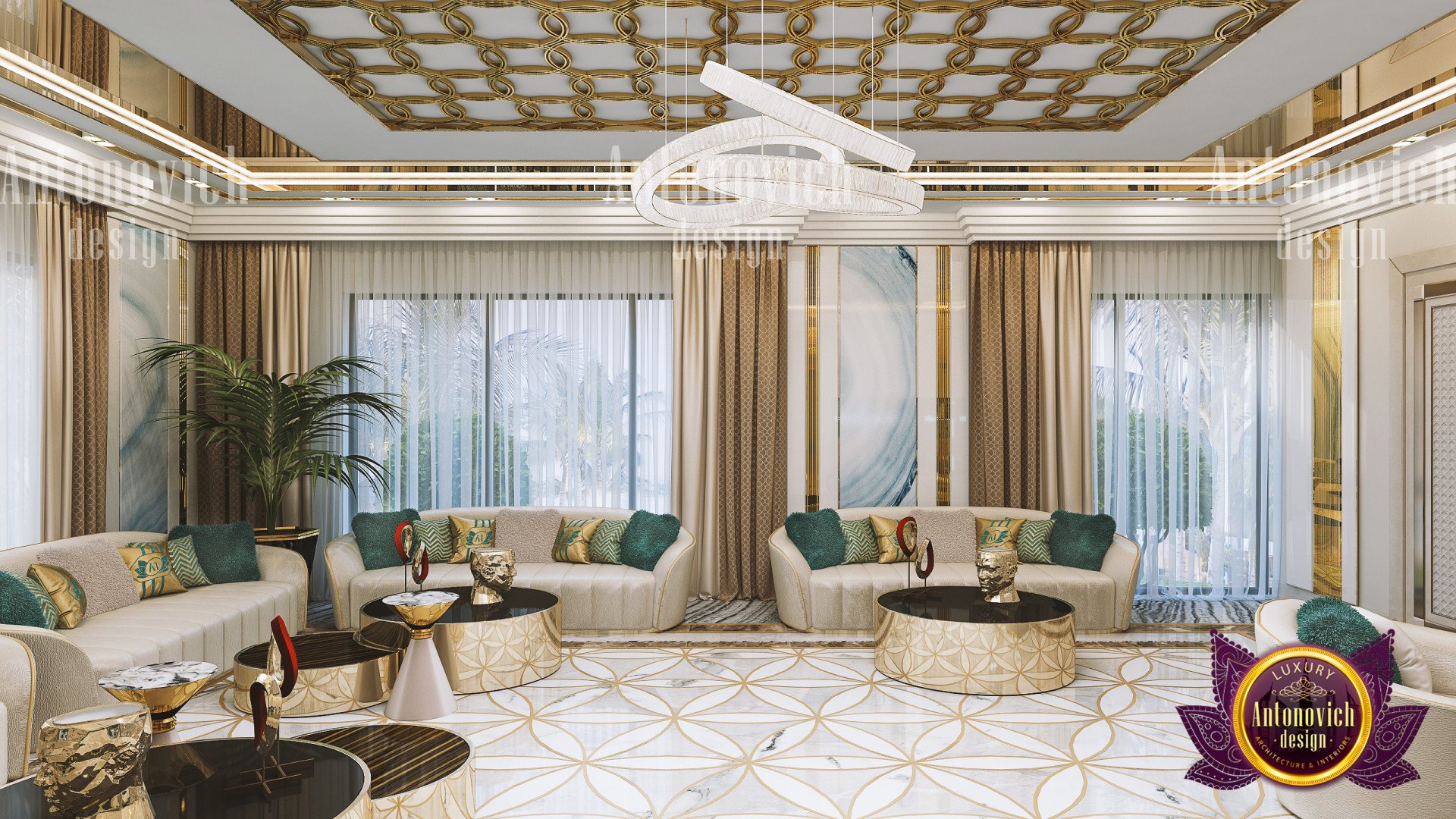 Discover the Ultimate Elegant Emerald Living Room Design!
