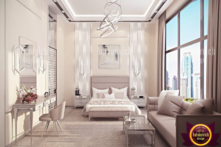 Katrina Antonovich's signature touch in a modern luxury bedroom