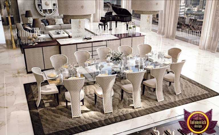 A lavish living space designed by Katrina Antonovich