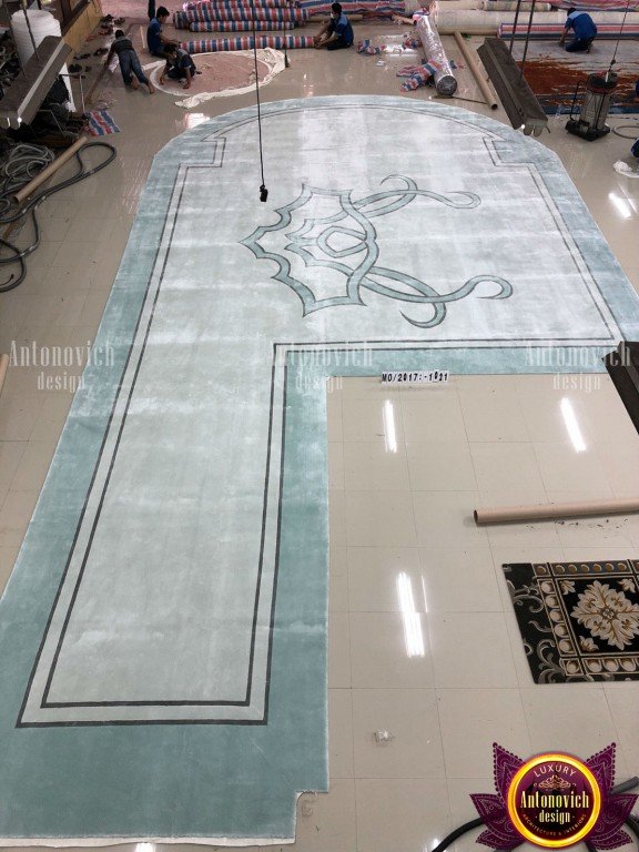 High-quality materials used in custom carpet manufacturing