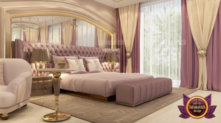 Modern minimalist bedroom with sleek furniture and natural light