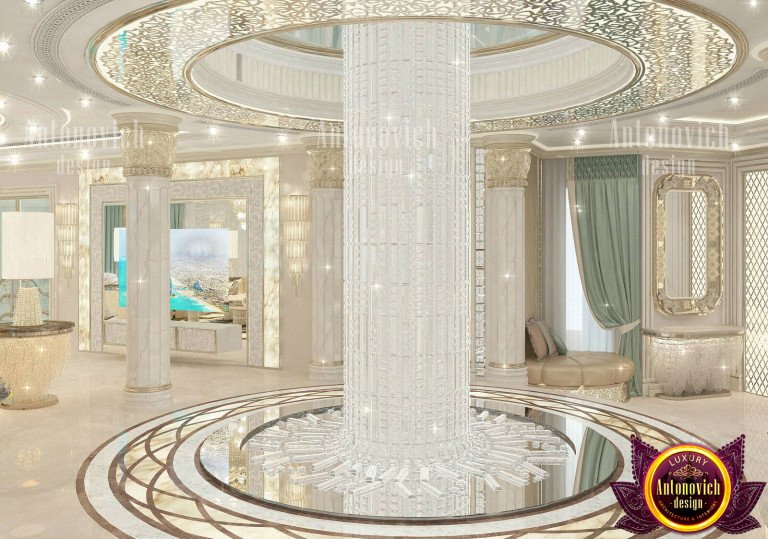 Elegant Crystal Palace Cascade Chandelier in a sophisticated setting