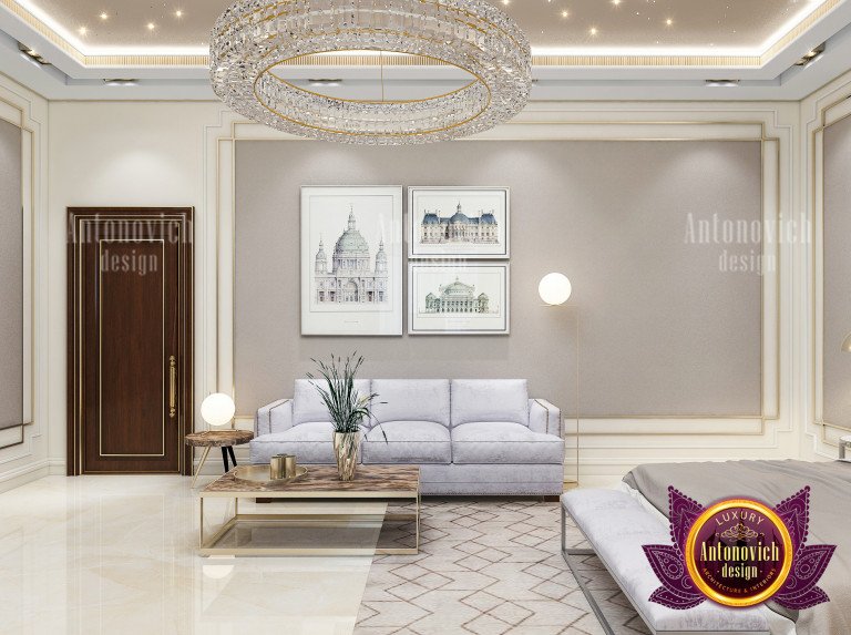 Luxurious master bedroom with elegant decor