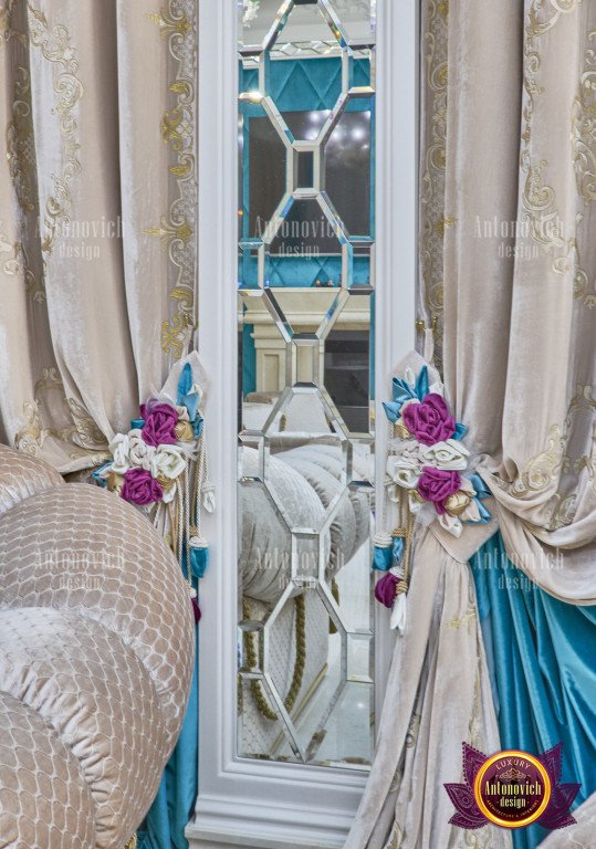 Beautifully designed custom luxury curtains enhancing a room's ambiance