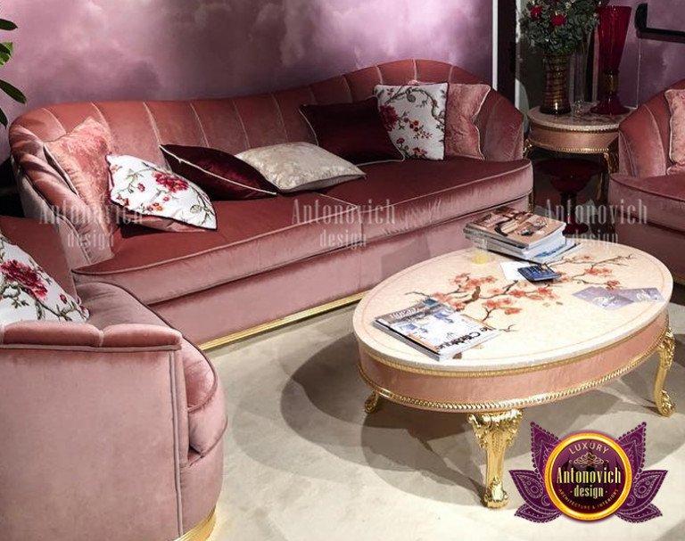 Elegant living room setup featuring UAE's top furniture design